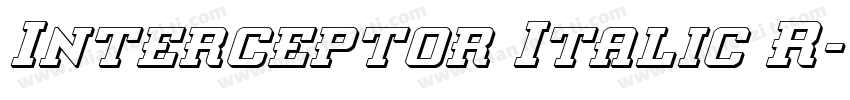 Interceptor Italic R字体转换